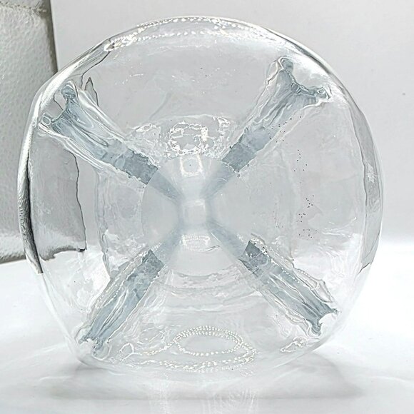 VTG Holmegaard Kluk Alcohol Decanter Danish Stopper Pinch Art Glass Blue Tint - Picture 15 of 15